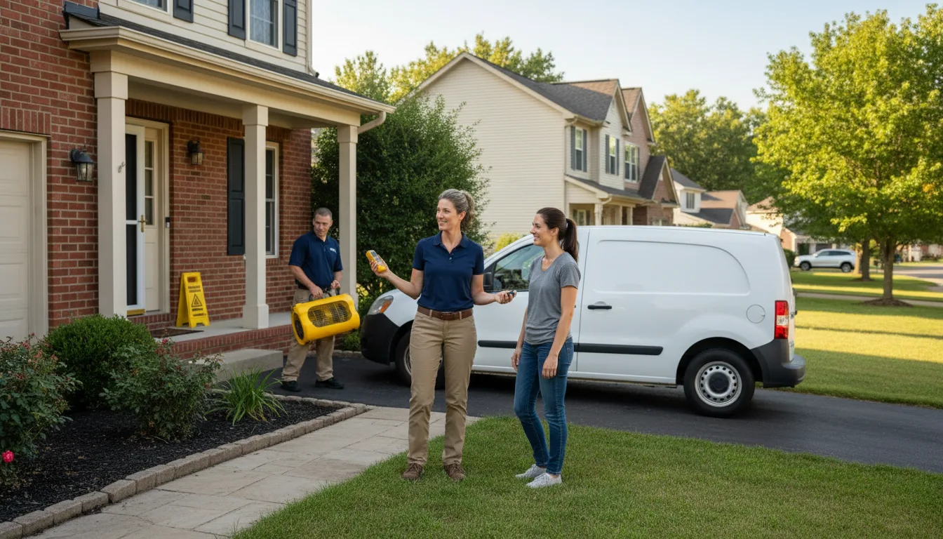 Residential water damage restoration in Mathiston, MS